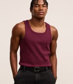 Regata Regular Básica em Ribana de Algodão