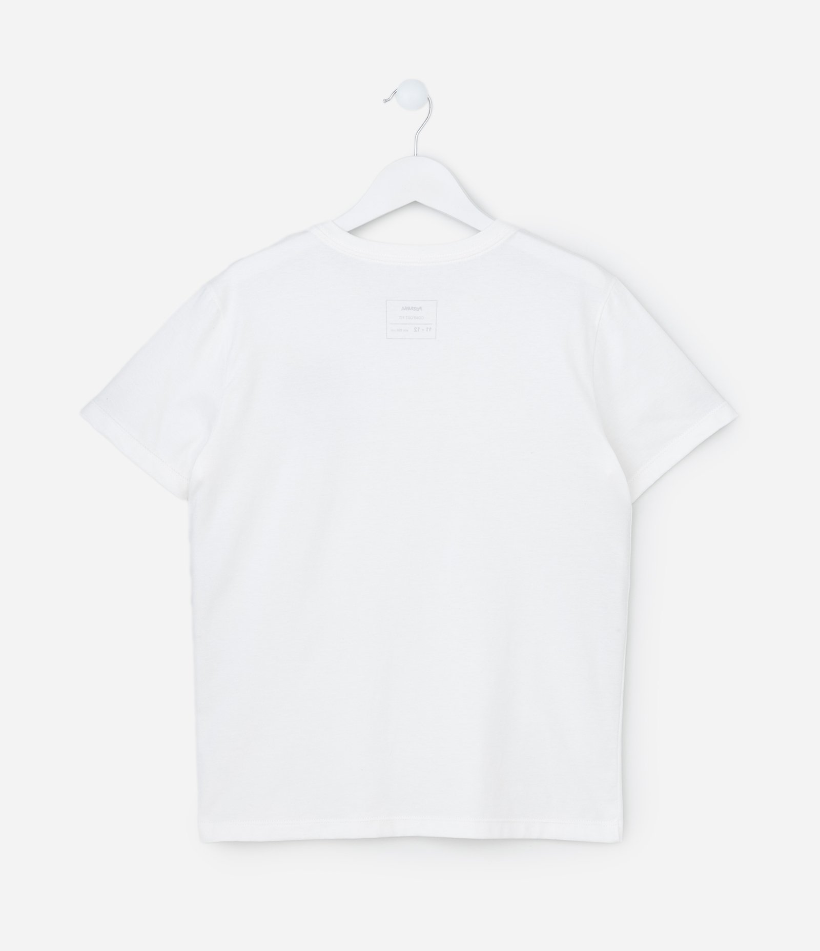 Camiseta Infantil com Estampa de Praia - Tam 5 a 14 Anos Branco 2