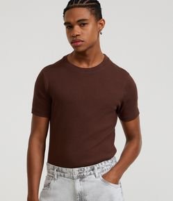 Camiseta Muscle em Ribana Texturizada