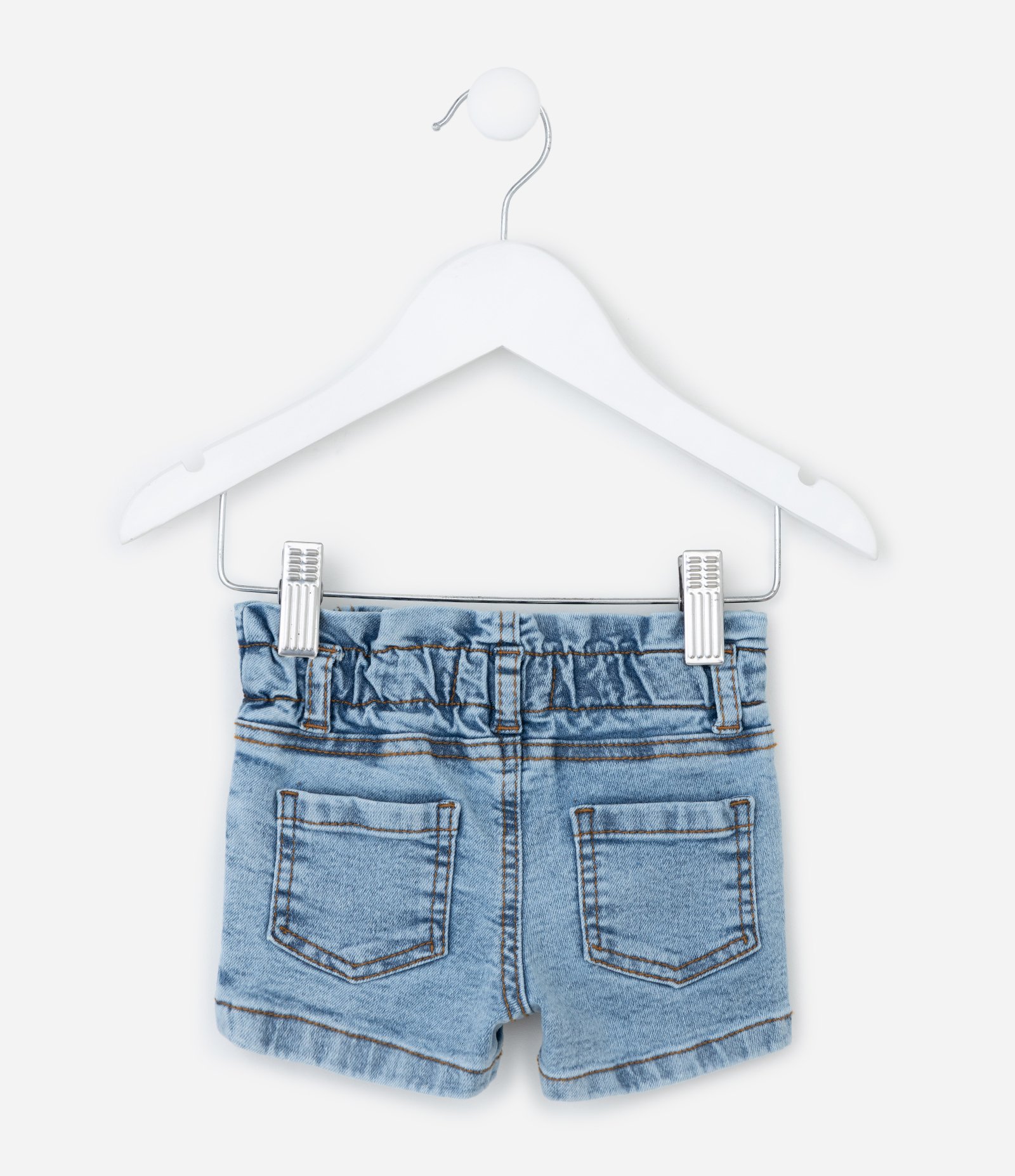 Short Infantil em Jeans - Tam 3 a 18 Meses Azul 3