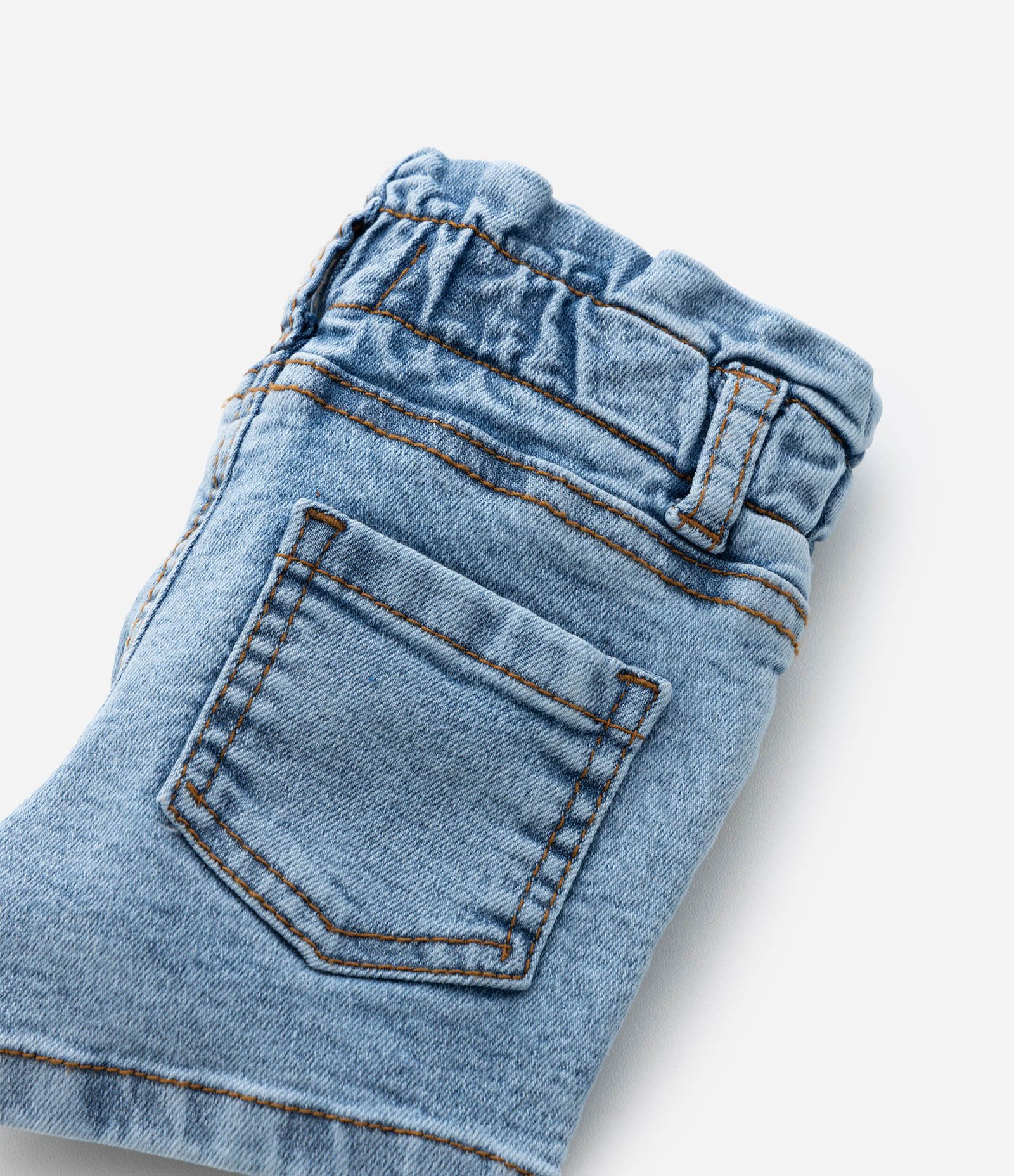 Short Infantil em Jeans - Tam 3 a 18 Meses Azul 5