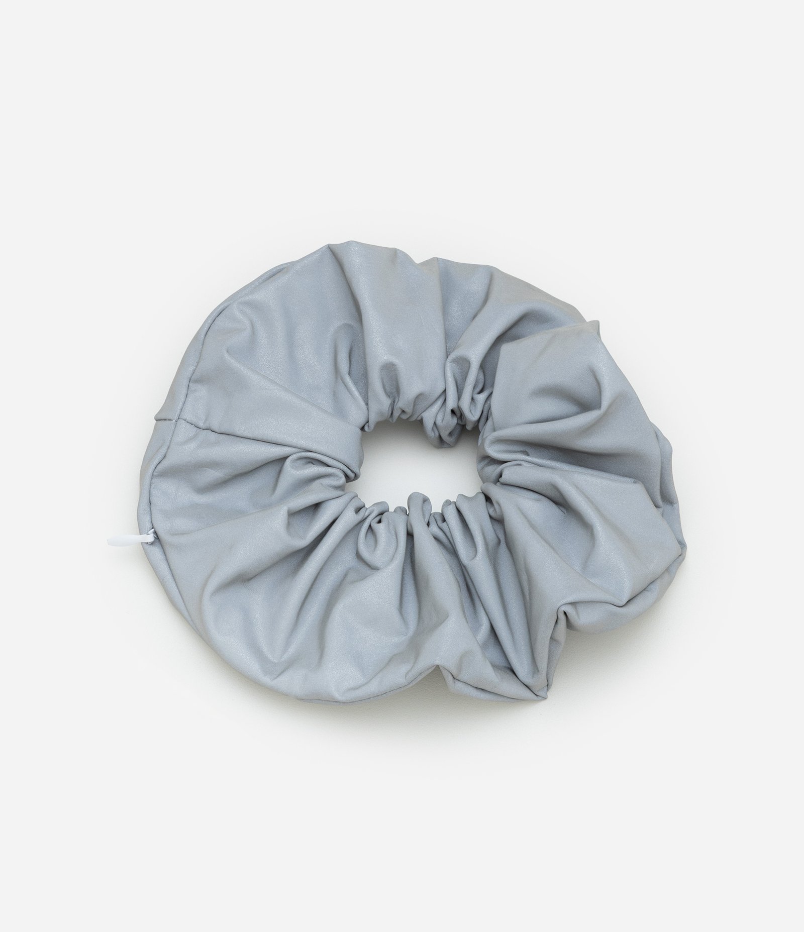 Scrunchie com Abertura e Zíper Cinza 1