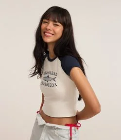 Camiseta New T-Shirt em Cotton com Estampa de Sardinha