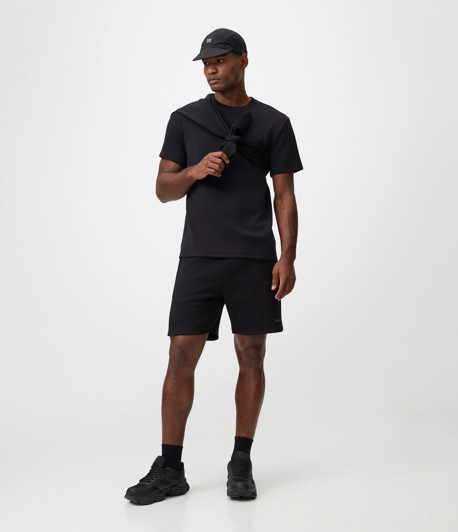 Camiseta Comfort Esportiva em Modal Preto 2