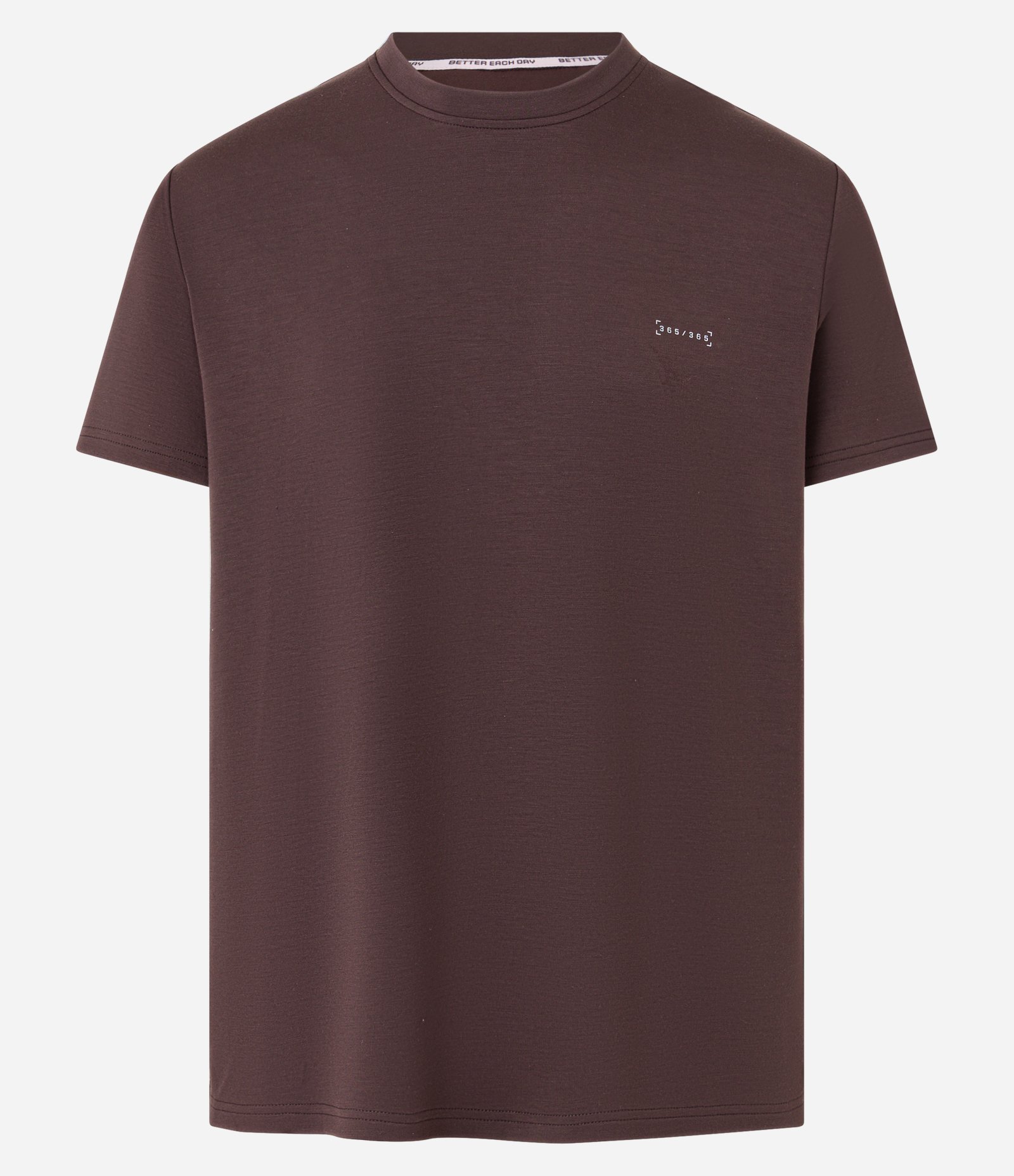 Camiseta Esportiva com Toque Macio com Modal e Estampa Localizada Marrom 6