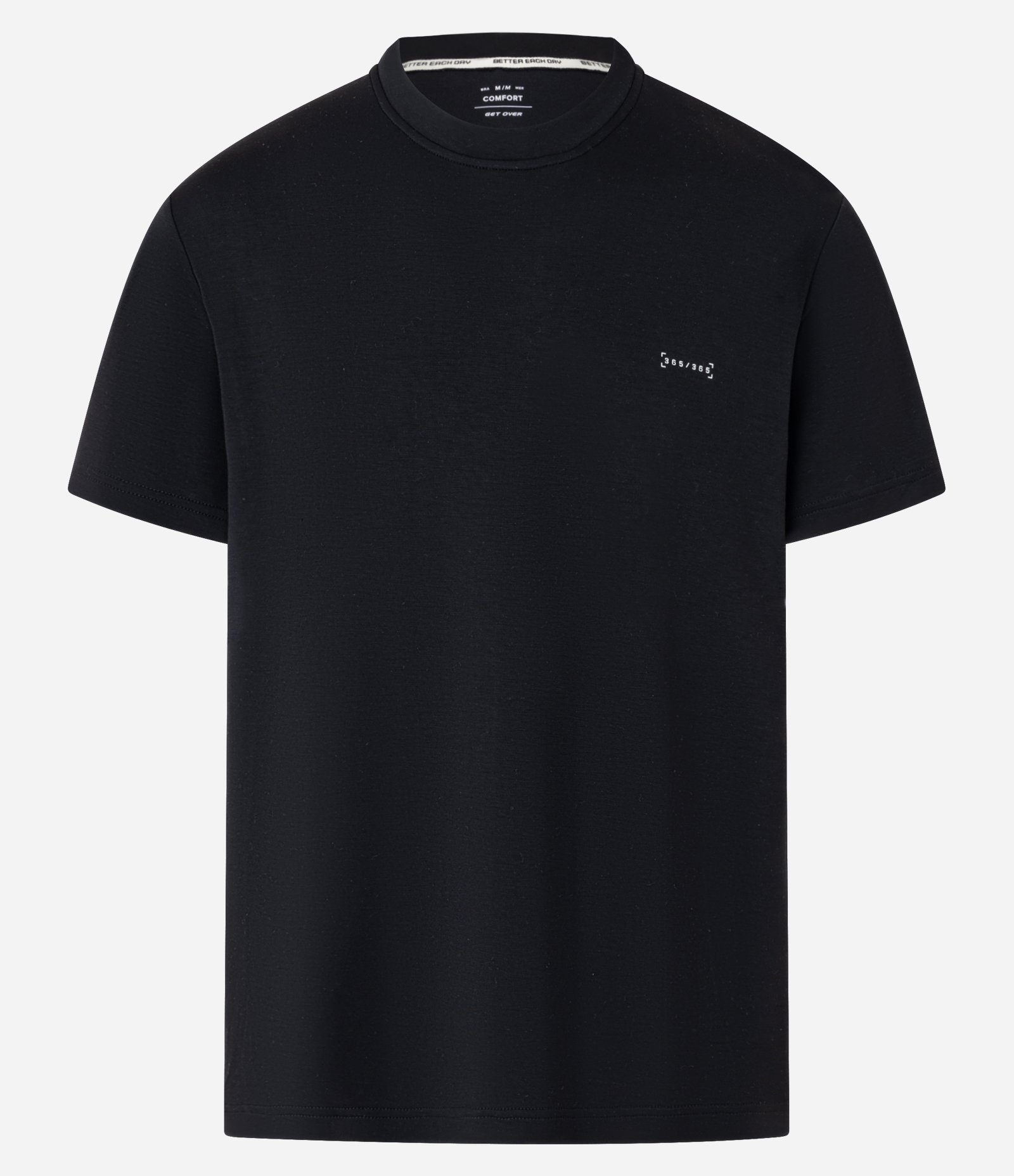 Camiseta Esportiva com Toque Macio com Modal e Estampa Localizada Preto 5