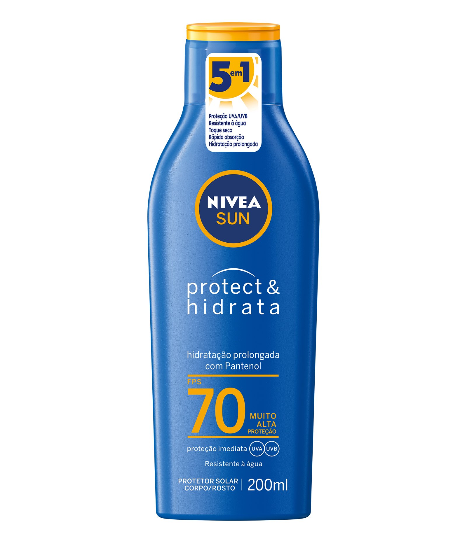 Protetor Solar Corporal Protect e Hidrata FPS 70 Nivea Sun 200ml 2