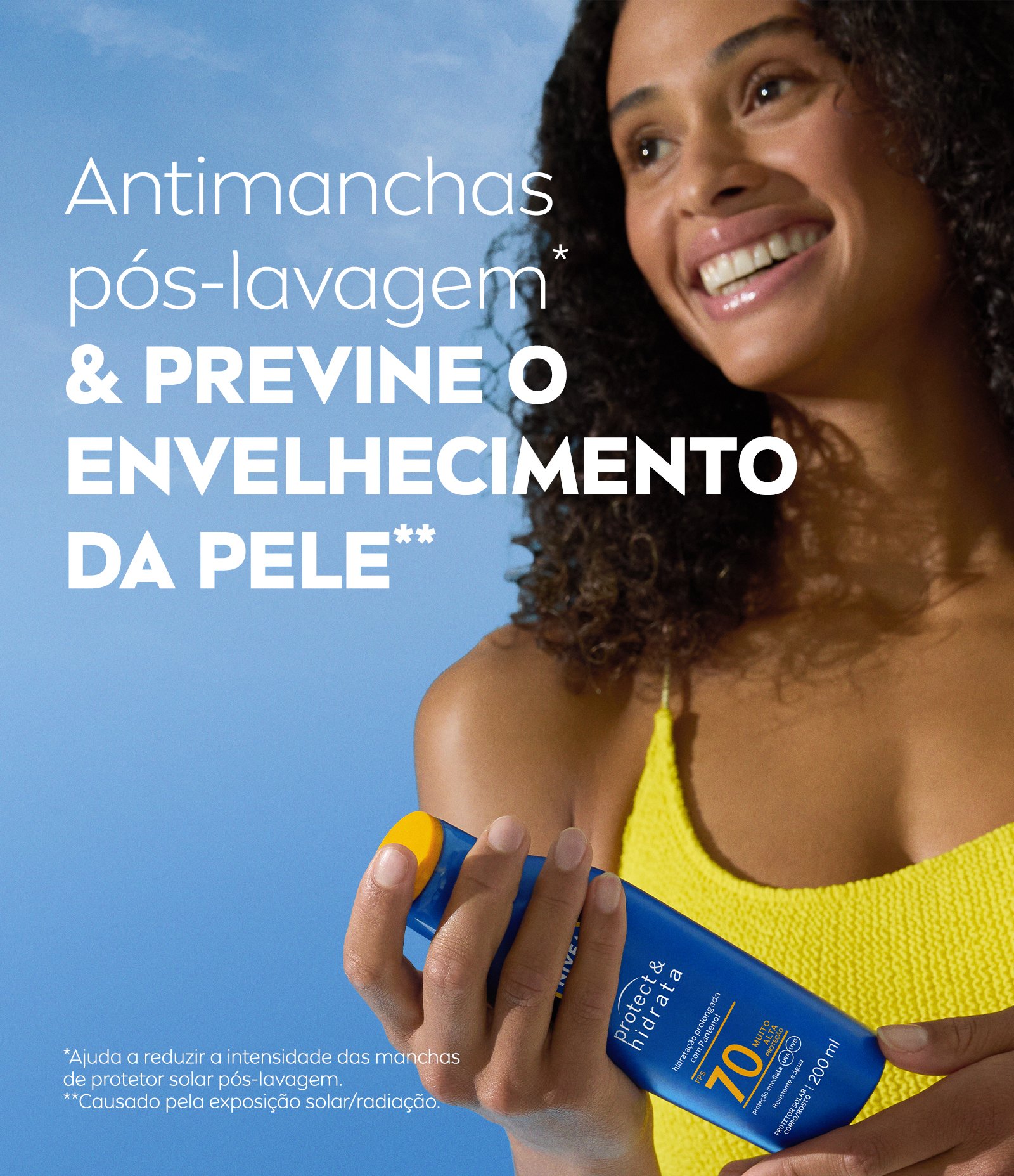 Protetor Solar Corporal Protect e Hidrata FPS 70 Nivea Sun 200ml 5