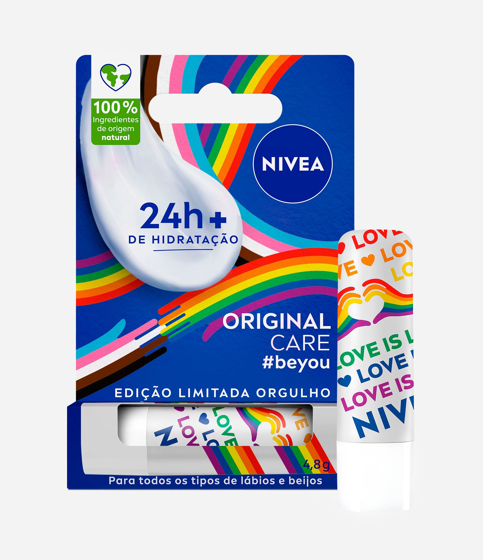 Hidratante Labial Original Care Orgulho Nivea 4,8g 2