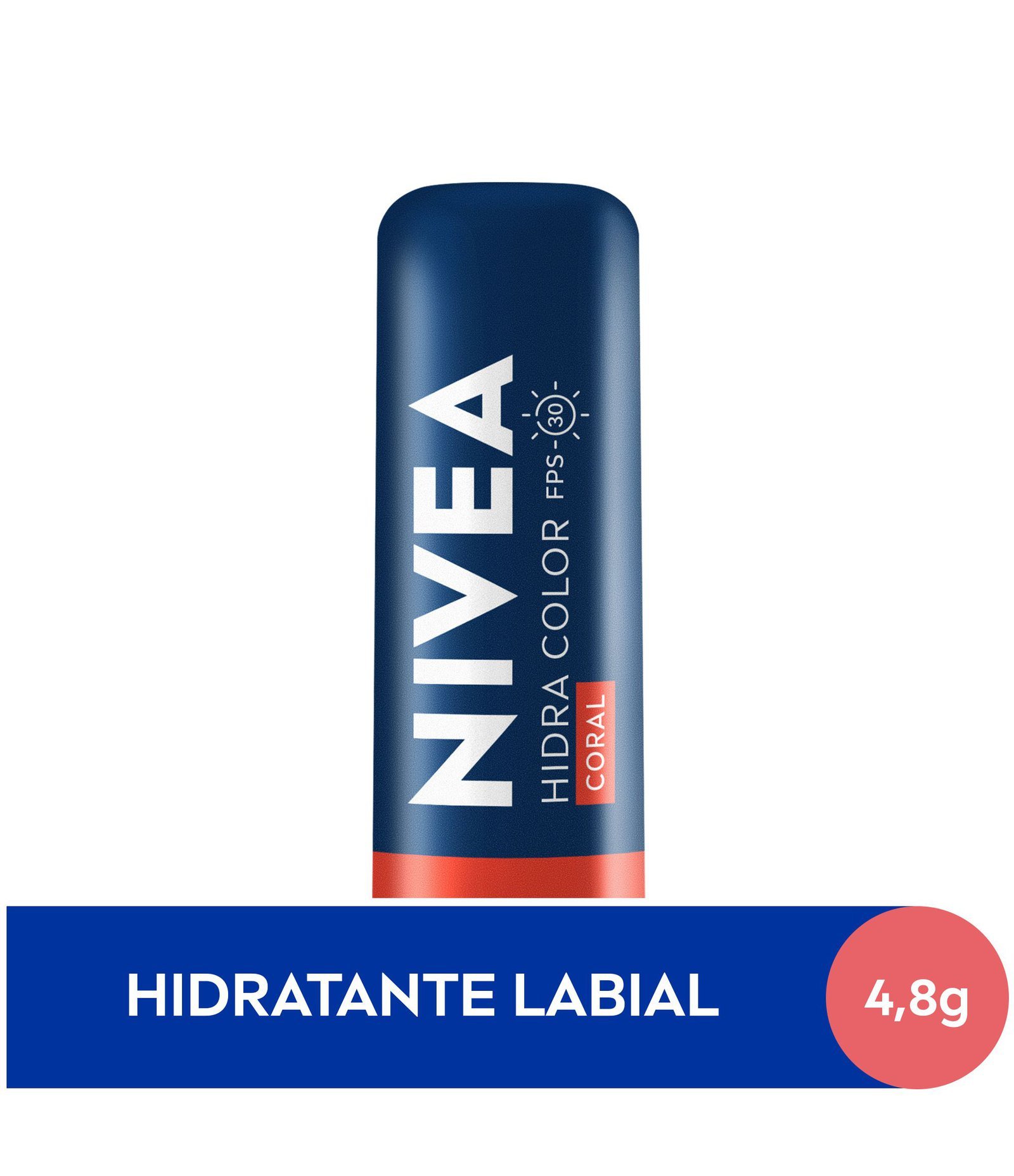 Hidratante Labial Hidra Color Coral 4 8g Nivea 4,8g 2