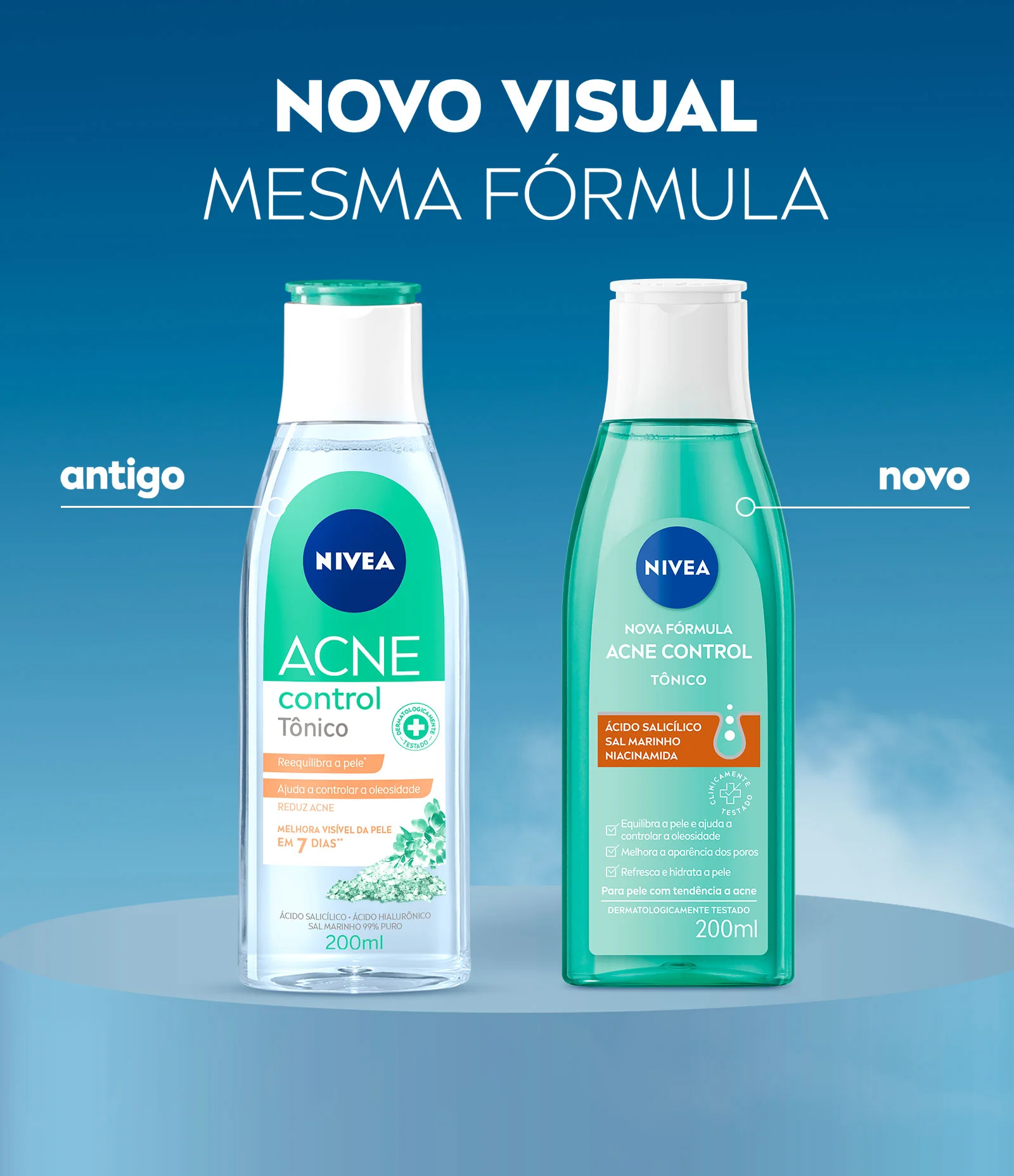 Tônico Facial Acne Control Nivea 200ml 8
