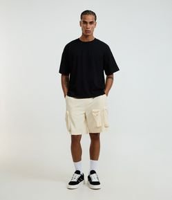 Bermuda Baggy Cropped com Bolsos
