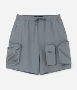 Bermuda Baggy Cropped com Bolsos