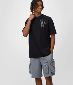 Bermuda Baggy Cropped com Bolsos