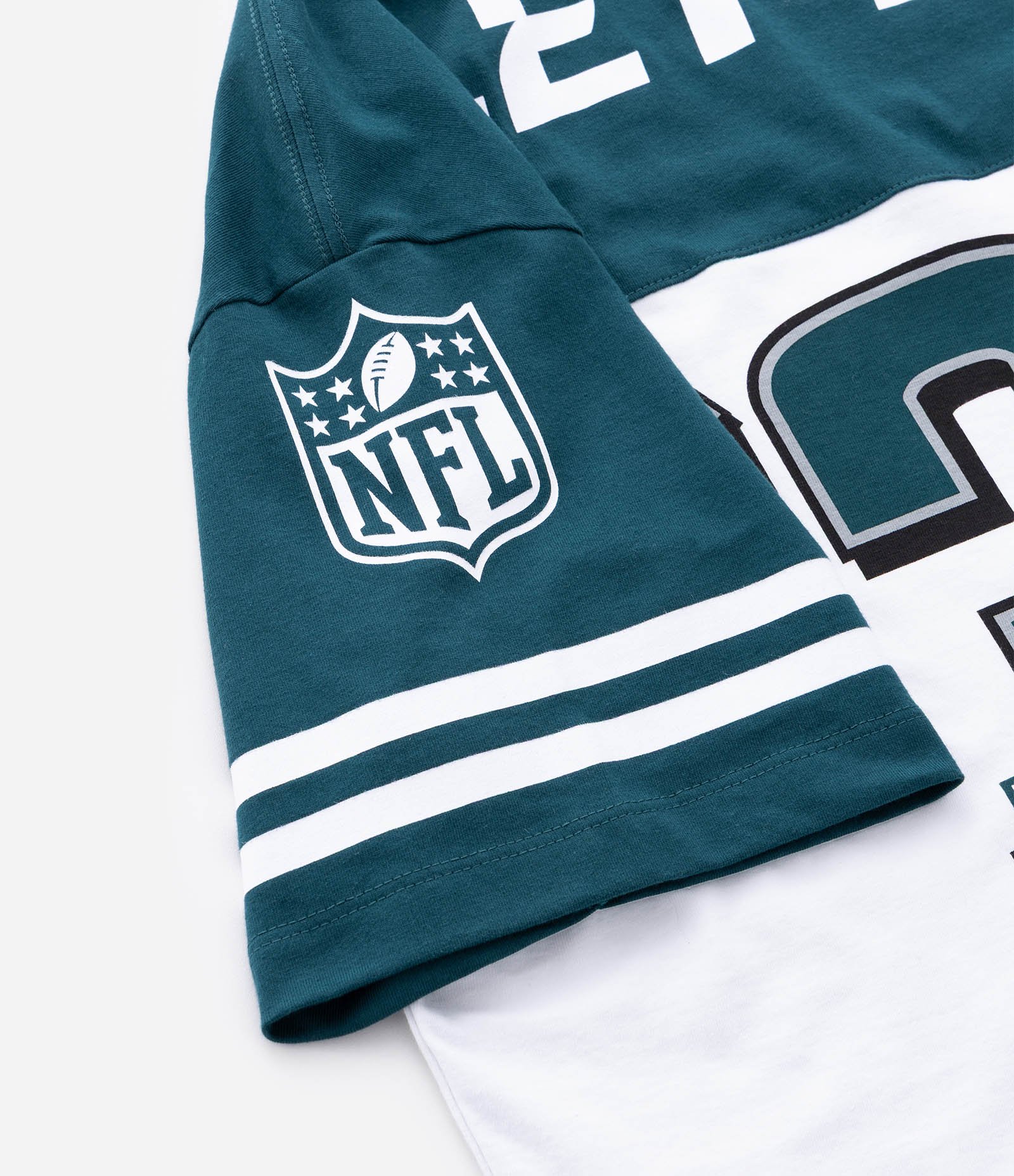 Camiseta Oversized em Algodão com Estampa Eagles NFL Verde / Branco 4