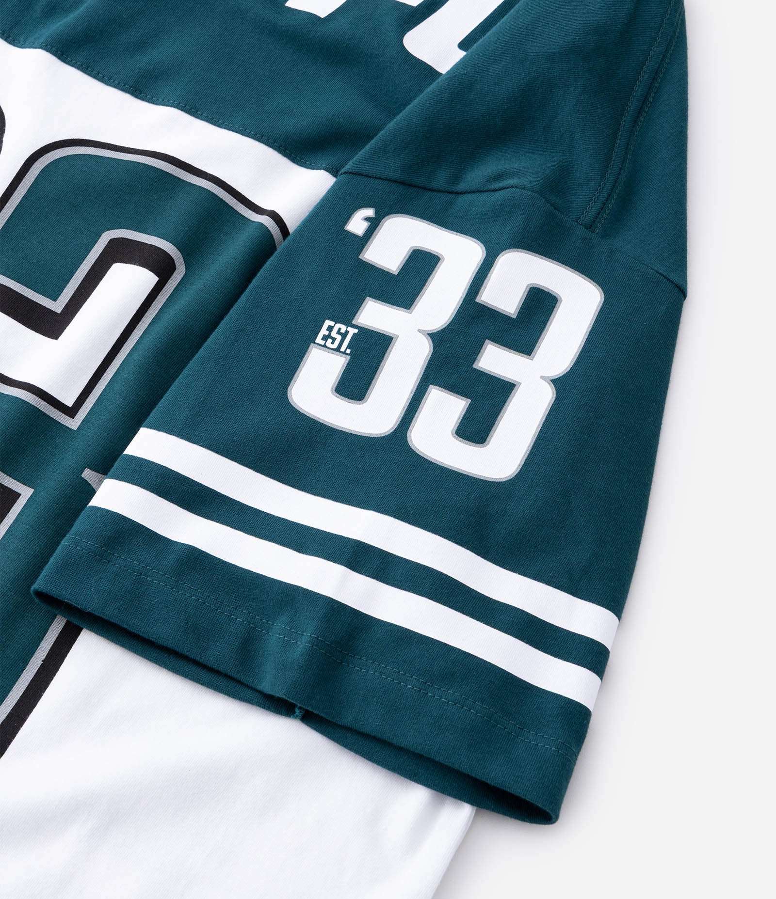 Camiseta Oversized em Algodão com Estampa Eagles NFL Verde / Branco 5