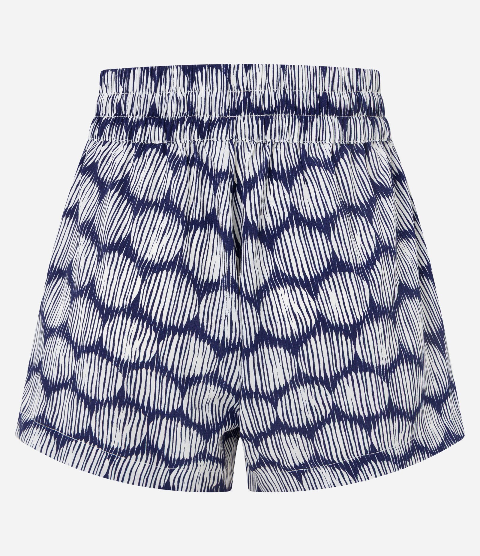 Saída de Praia Short em Chiffon Poá Diferenciado Azul 7