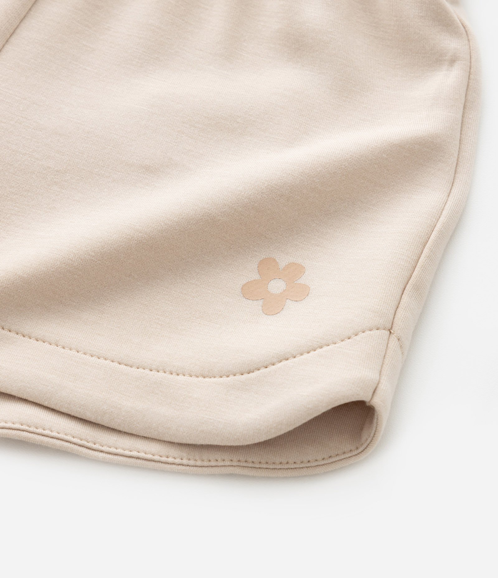 Short Infantil em Modal com Estampa Localizada - Tam 1 a 6 Anos Bege 6