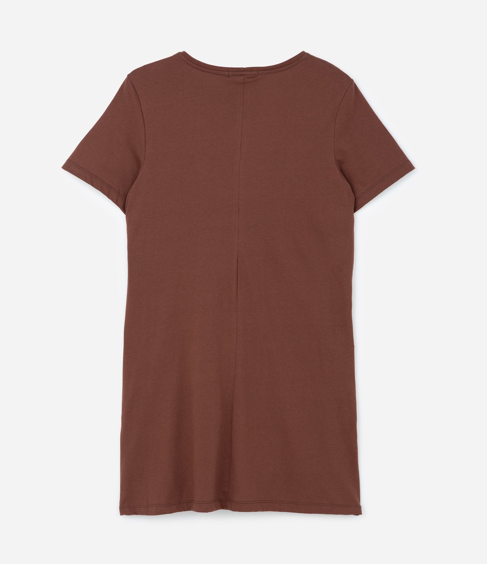 Vestido Curto com Amarração na Lateral Curve & Plus Size Marrom 6