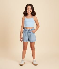 Blusa Top Esportivo Infantil em Algodão - Tam 5 a 14 Anos