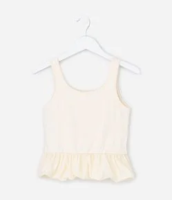 Blusa Balonê Infantil em Algodão - Tam 5 a 14 Anos