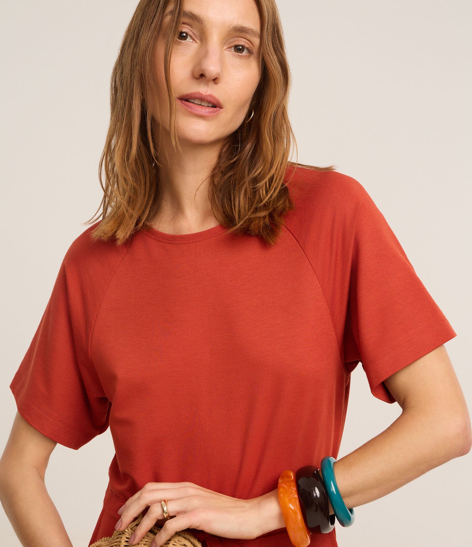 Macacão Reto e Longo em Orly com Amarração na Cintura Vermelho 3