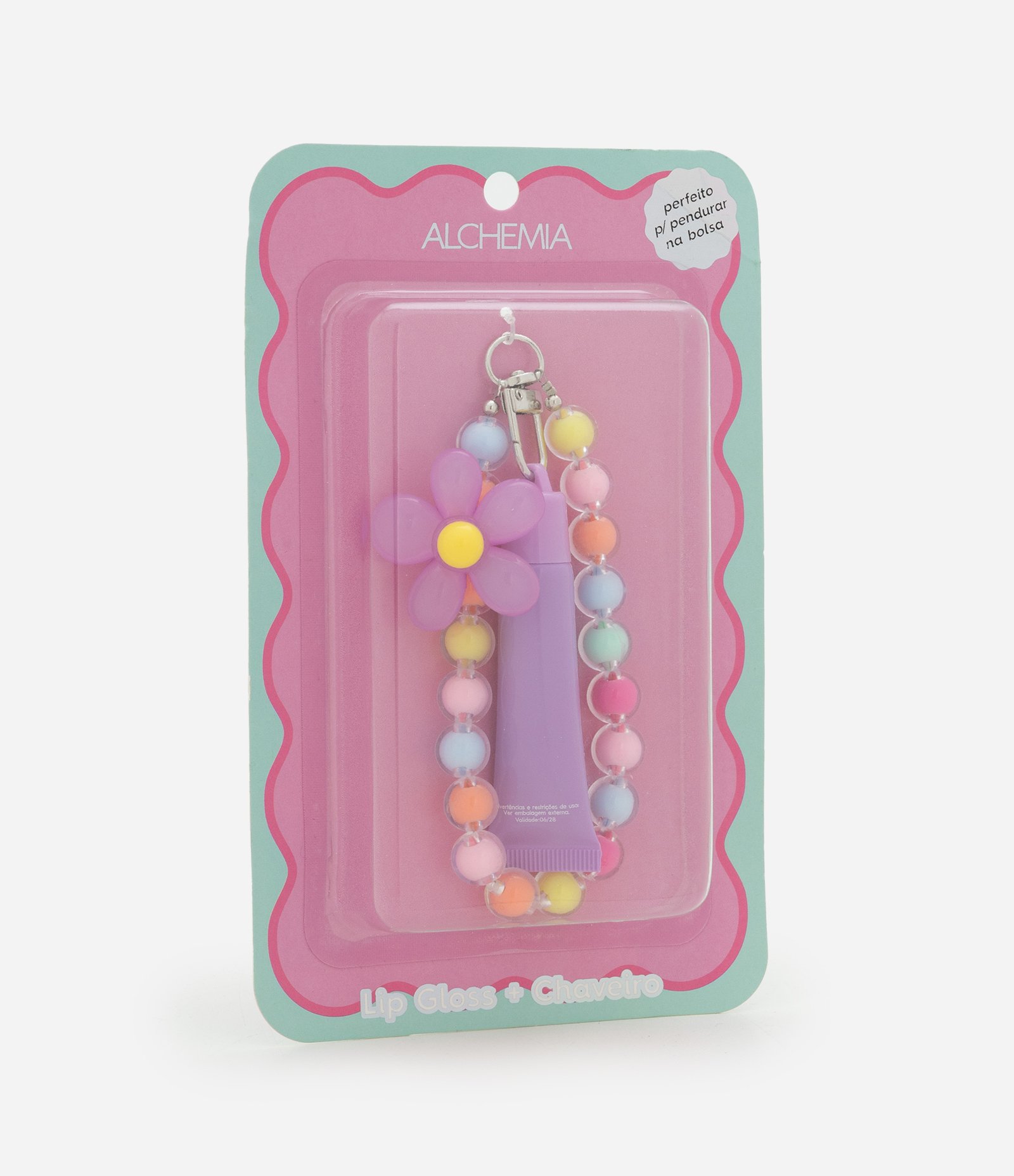 Lip Gloss com Pulseira Pingente Flower Alchemia COLORIDO 4
