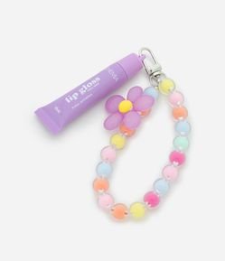 Lip Gloss com Pulseira Pingente Flower Alchemia