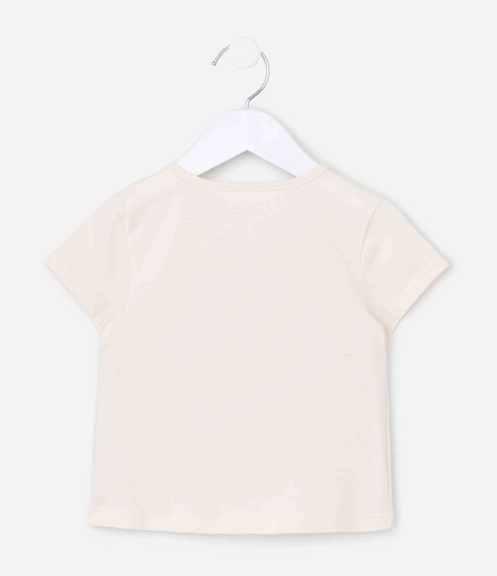 Blusa Infantil com Estampa de Capivara - Tam 1 a 6 Anos Bege 3