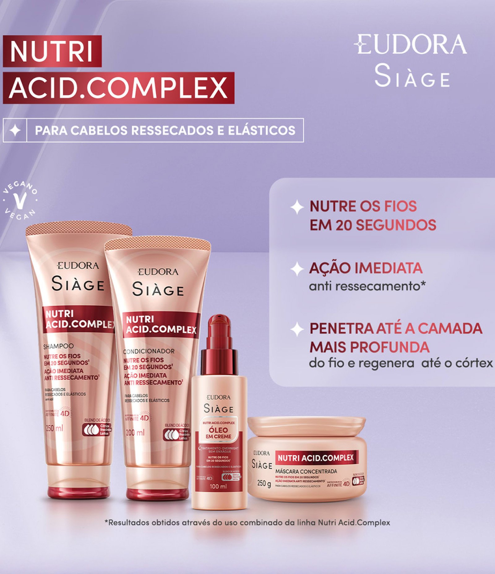 Máscara Capilar Nutri Acid Complex Siàge 250G 10