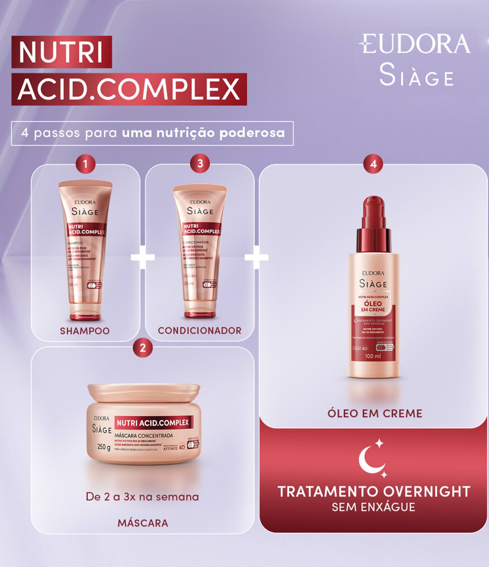 Máscara Capilar Nutri Acid Complex Siàge 250G 8