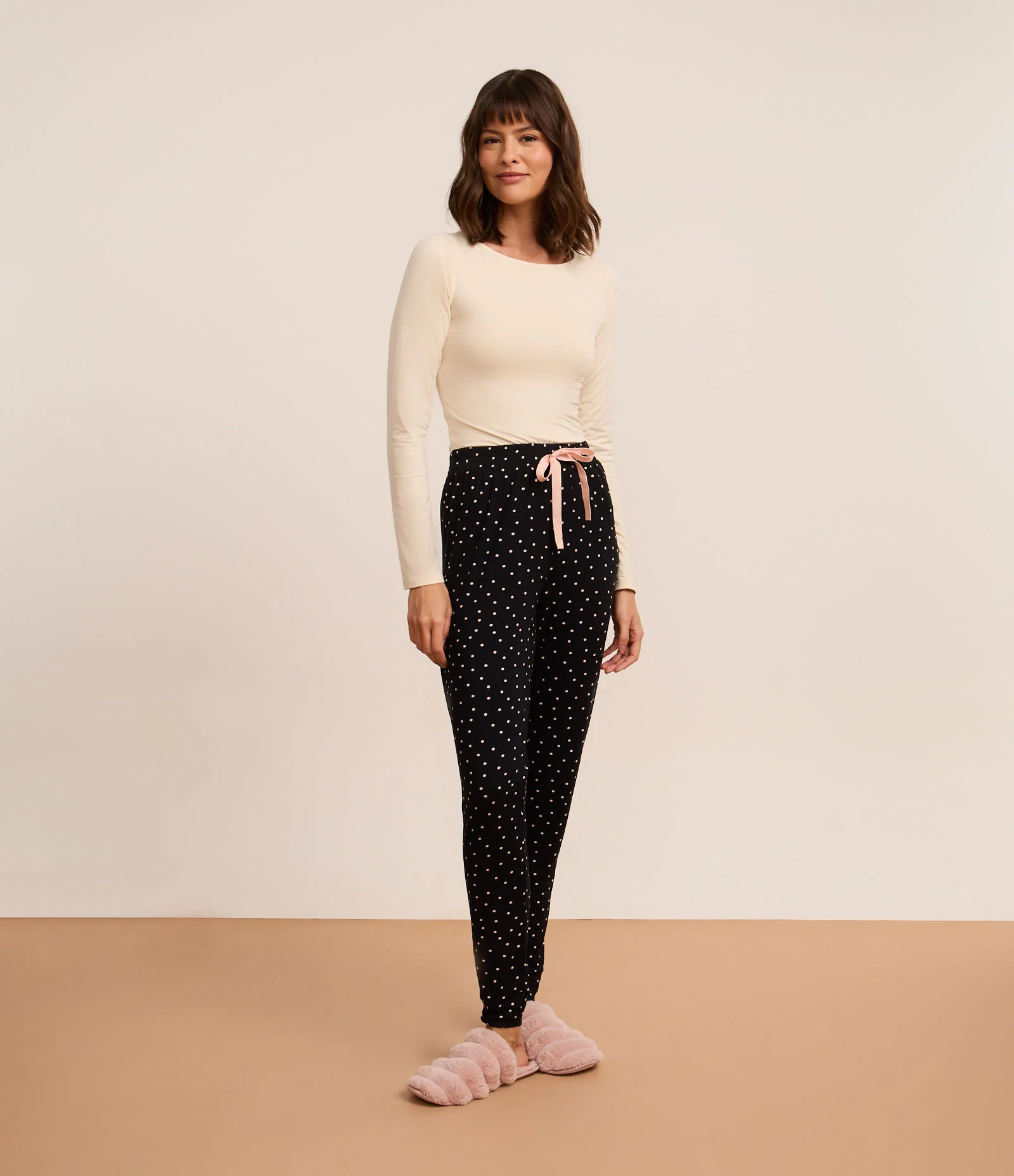 Blusa de Pijama em Viscose Peach Touch Off White 2