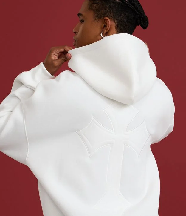 Blusão Boxy em Moletom com Felpa