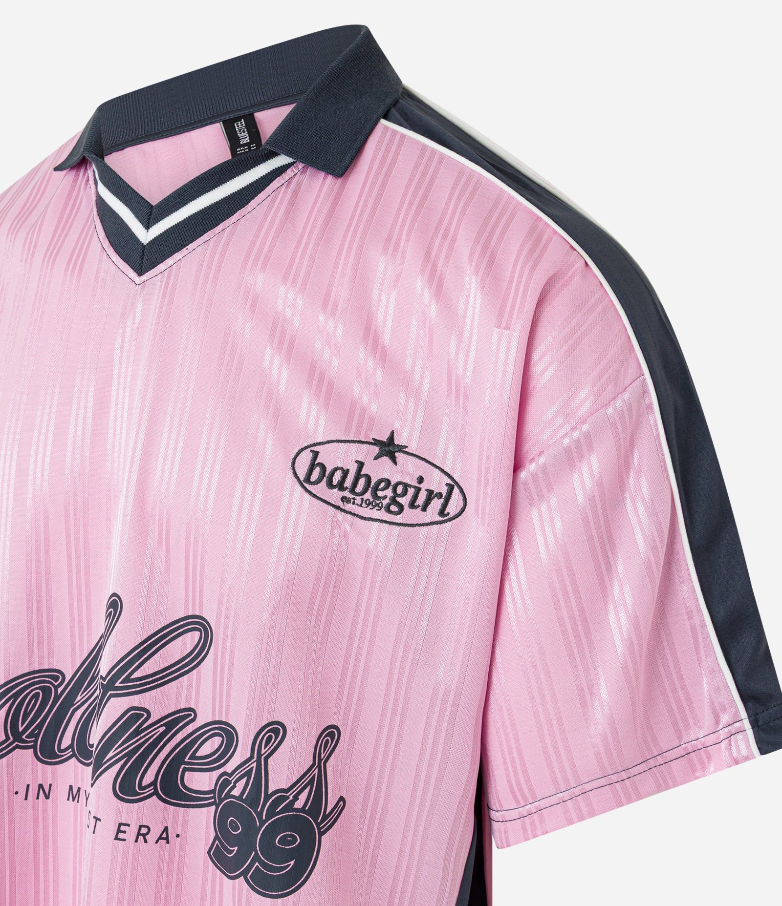 Camiseta Oversized Sport Core com Textura Lilás 8