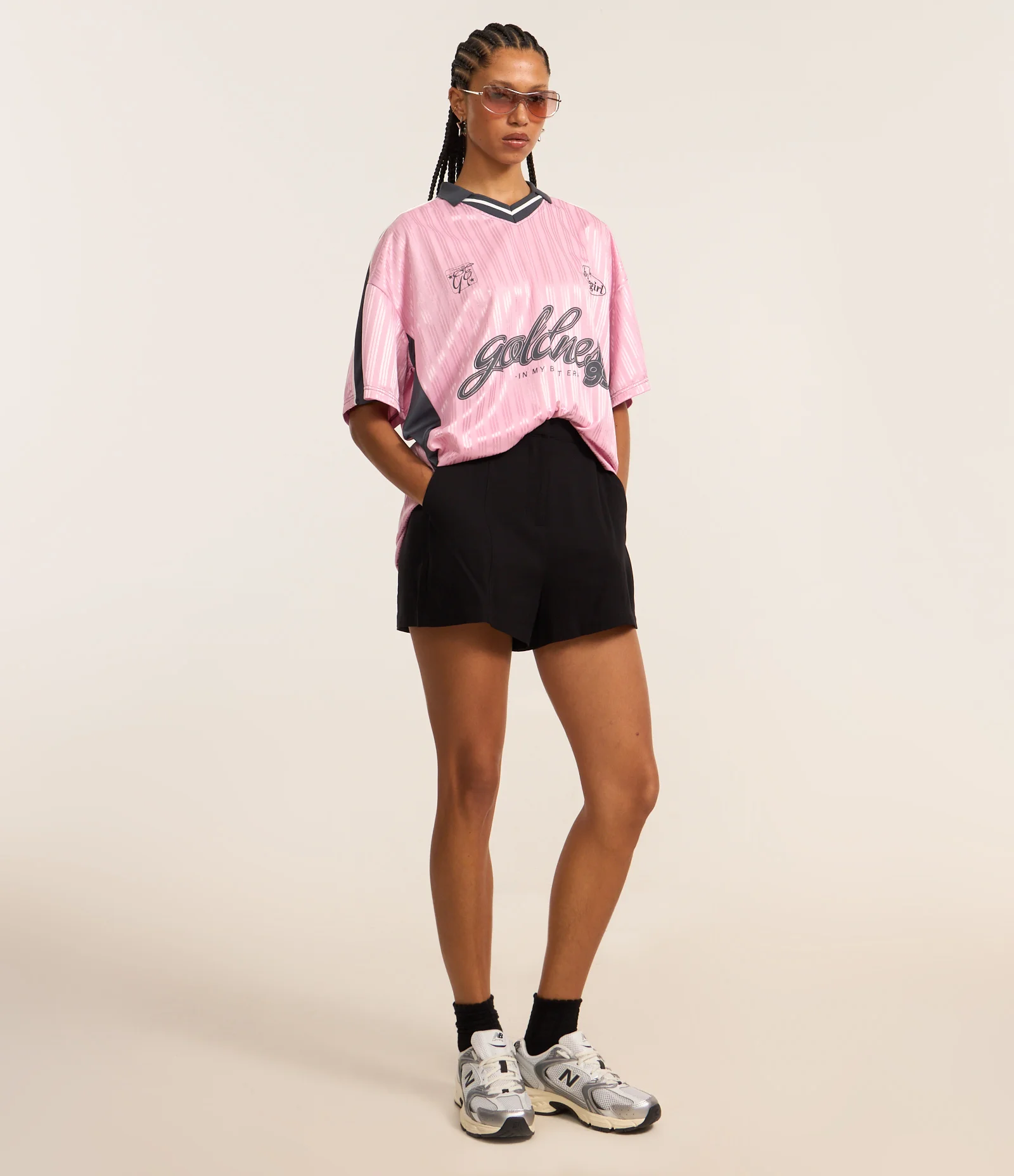 Camiseta Oversized Sport Core com Textura Lilás 2