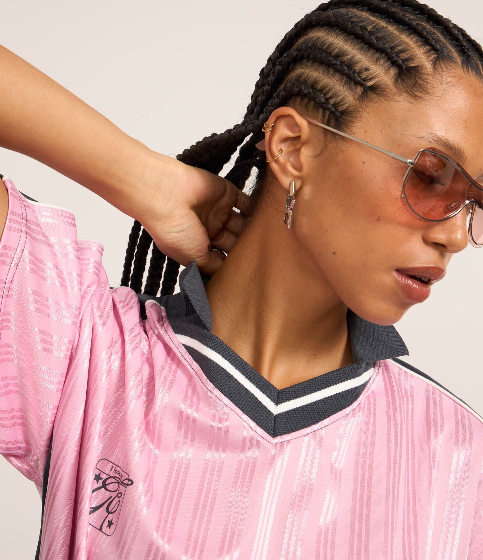 Camiseta Oversized Sport Core com Textura Lilás 3