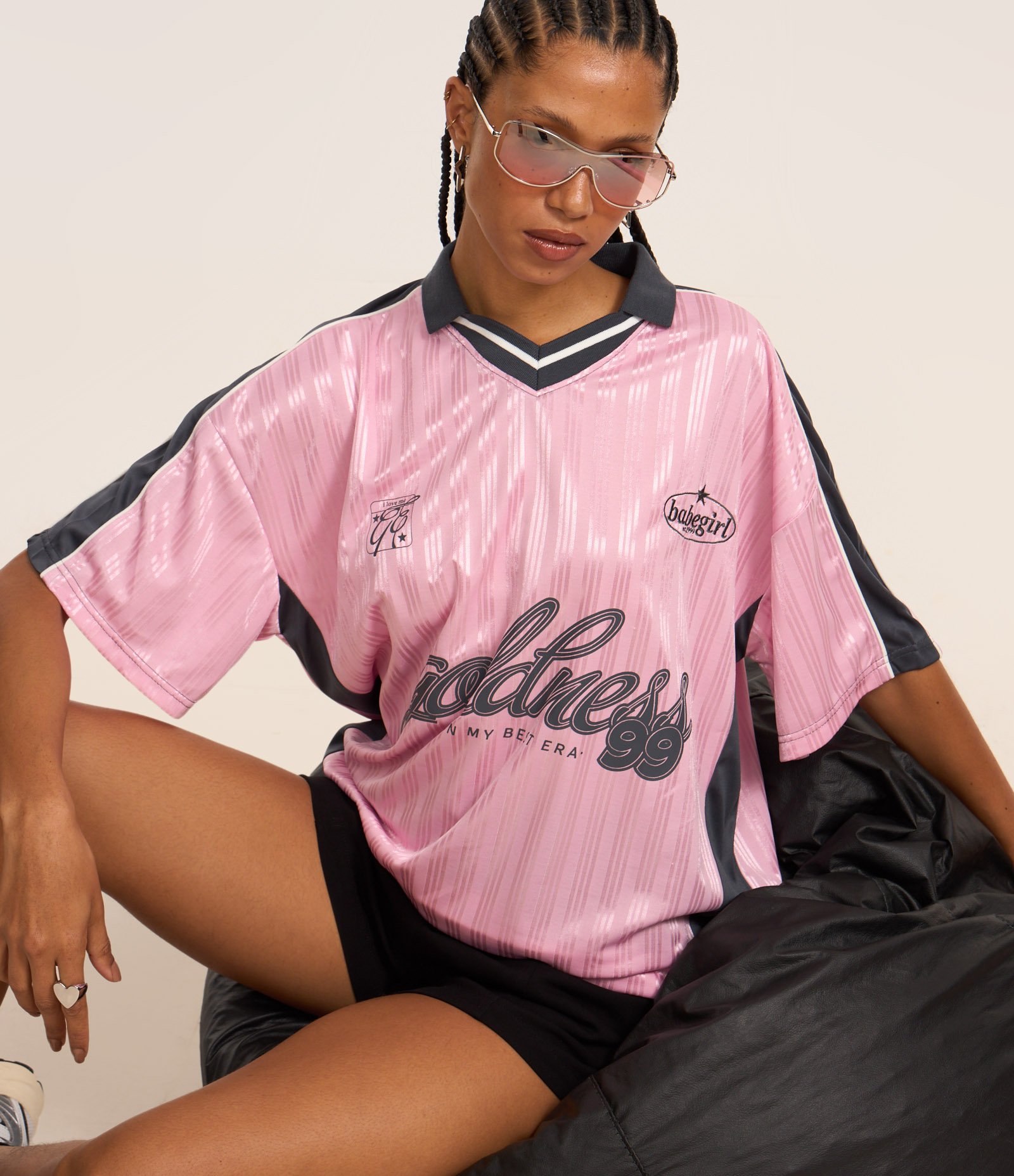 Camiseta Oversized Sport Core com Textura Lilás 5