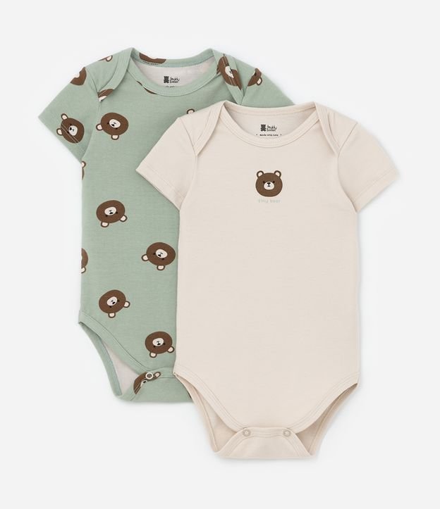 Cor: Bege/Verde | Tamanho: 3-6M