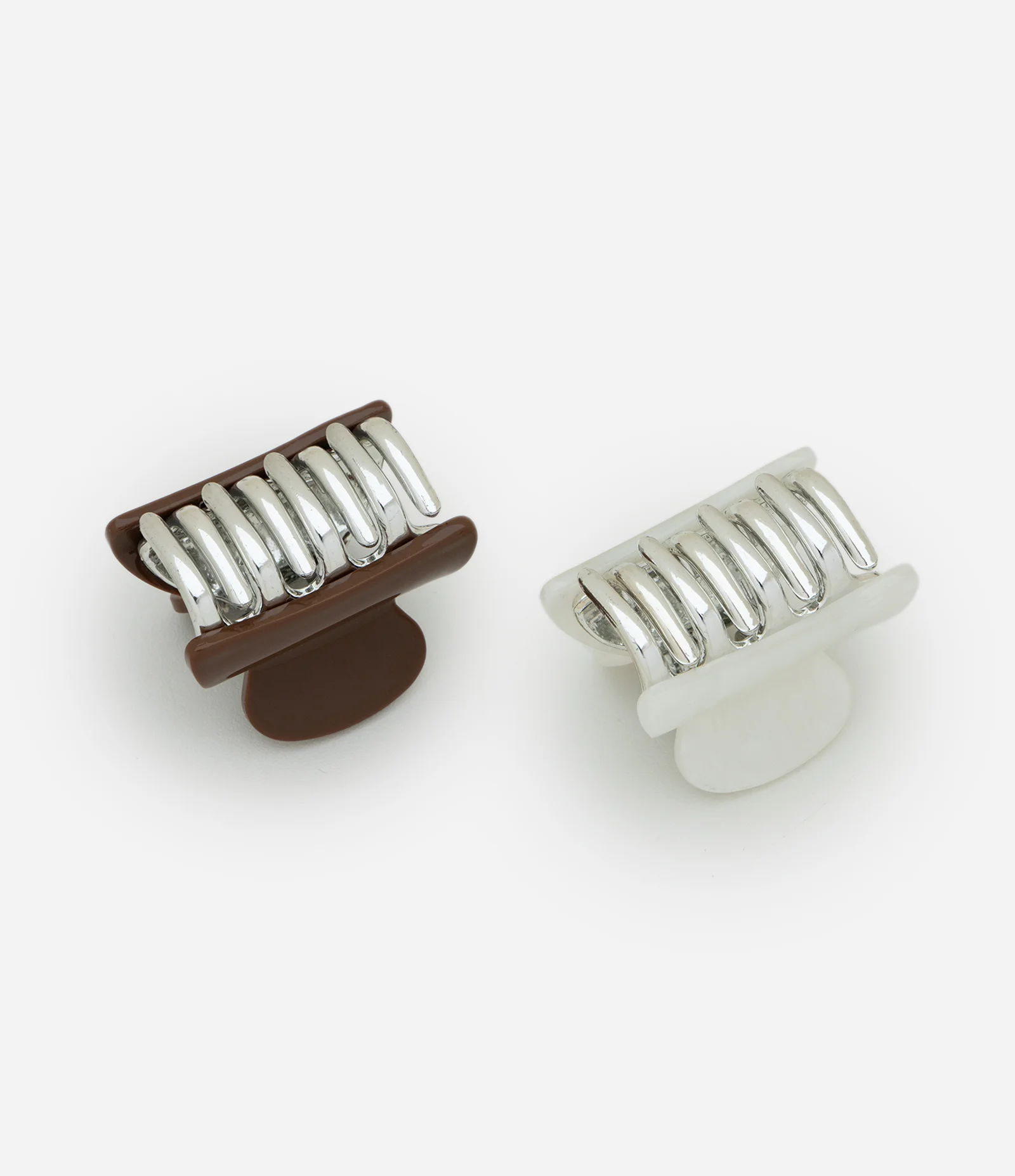 Kit 02 Piranhas de Cabelo com Dentes Curvados Multicores 2