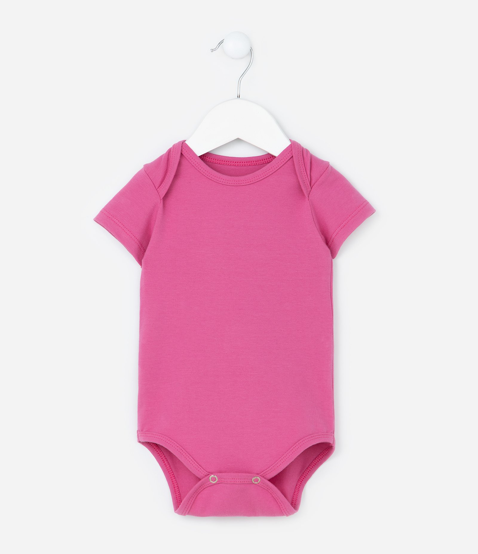 Conjunto Infantil Body e Bermuda Ciclista em Cotton - Tam 0 a 18 Meses Rosa 3