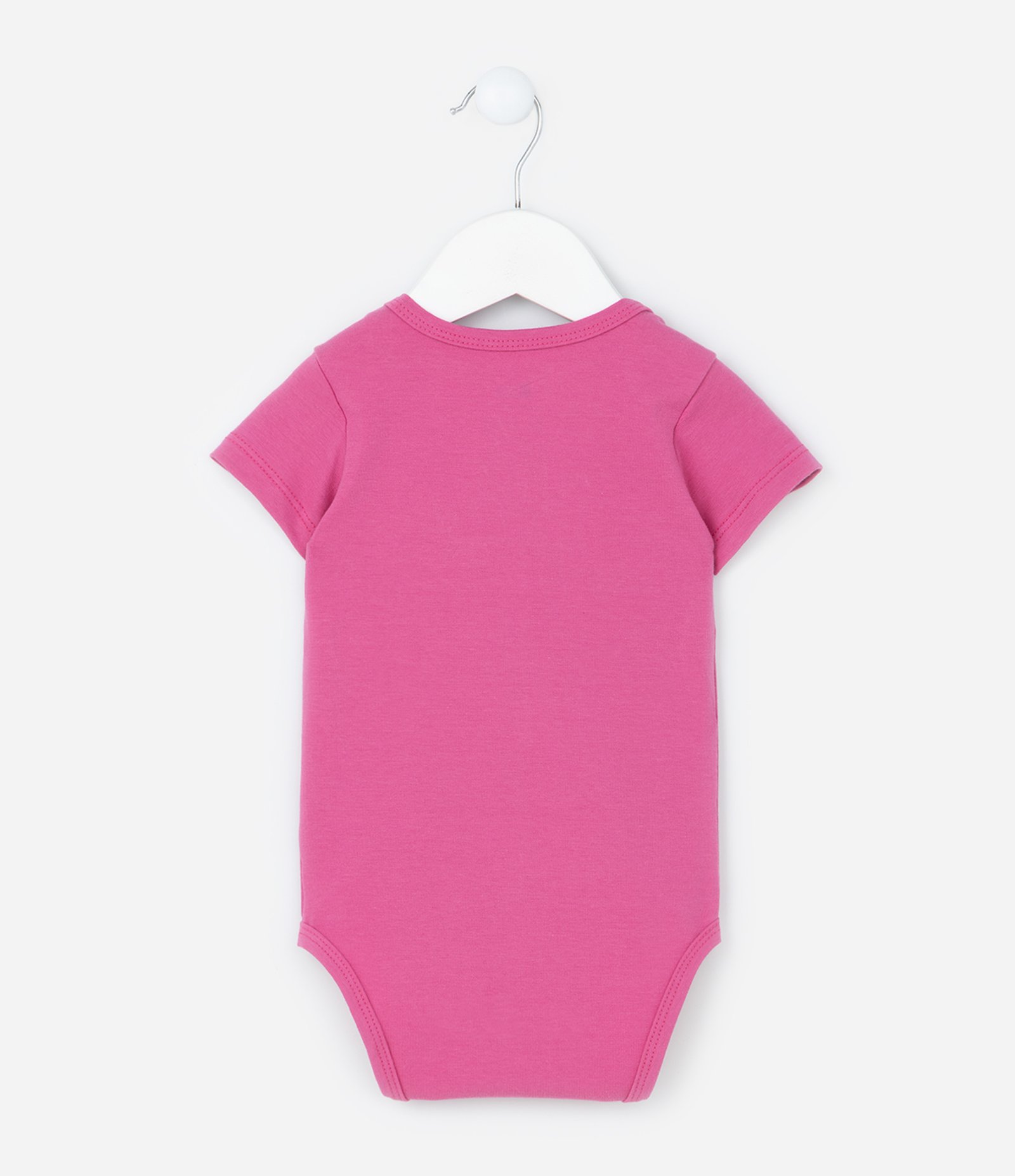 Conjunto Infantil Body e Bermuda Ciclista em Cotton - Tam 0 a 18 Meses Rosa 4