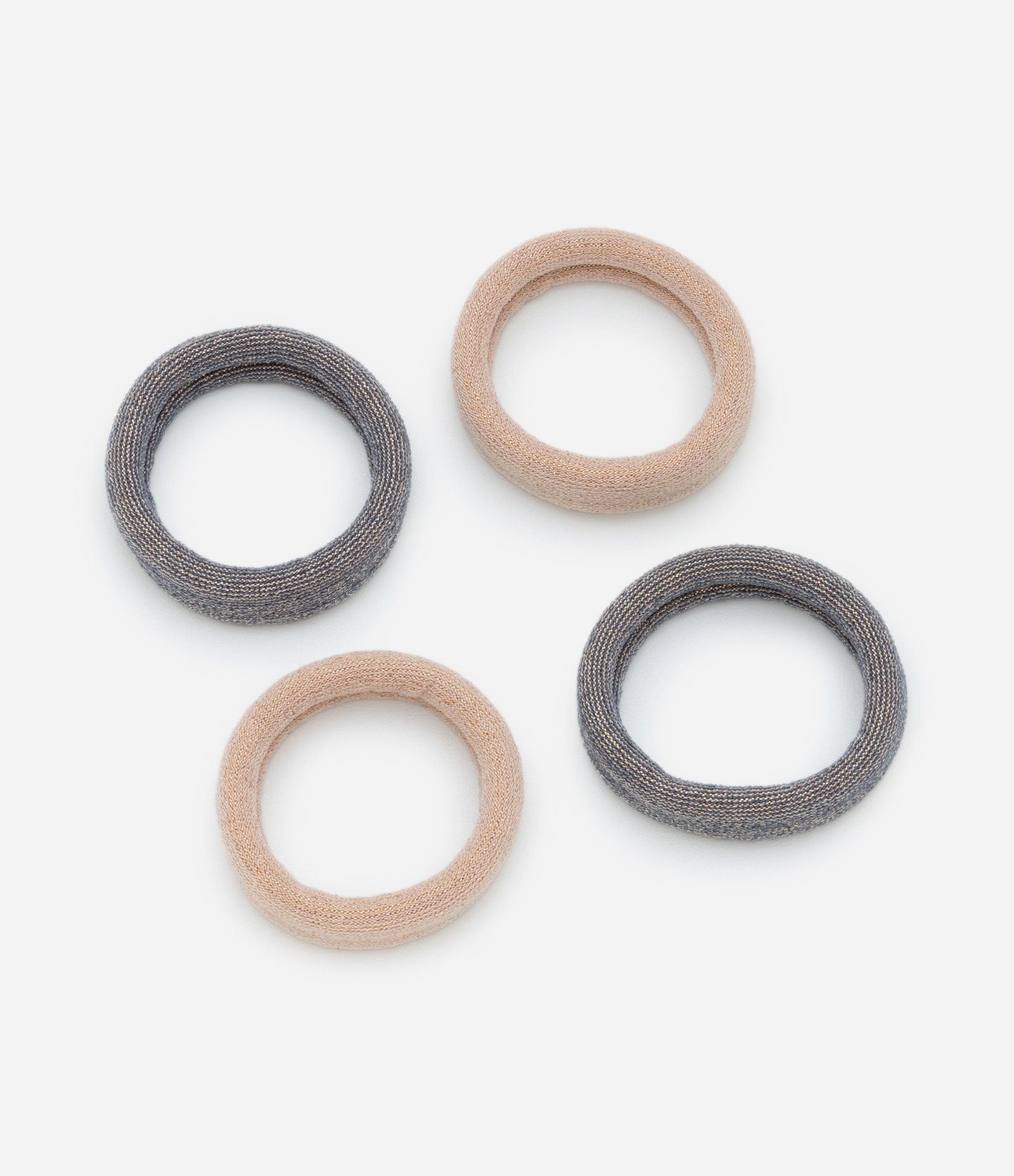 Kit 04 Elásticos de Cabelo com Revestimento Brilhante Multicores 1