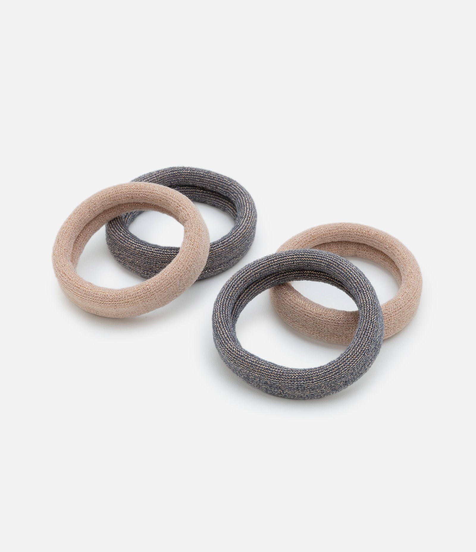 Kit 04 Elásticos de Cabelo com Revestimento Brilhante Multicores 2