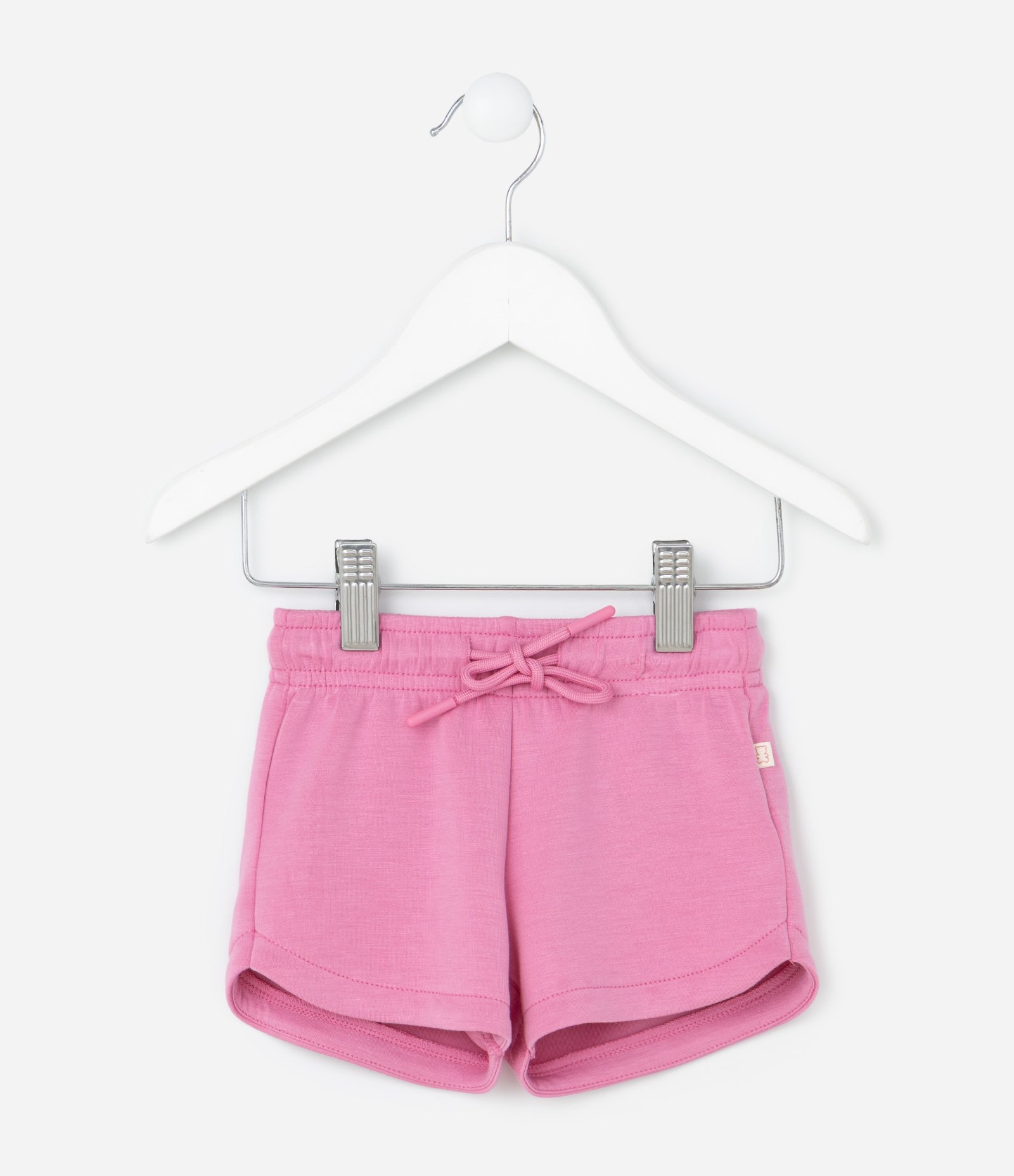 Bermuda Infantil Clochard em Modal - Tam 0 a 18 Meses Rosa 2