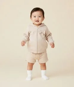 Bermuda Infantil Clochard em Modal - Tam 0 a 18 Meses