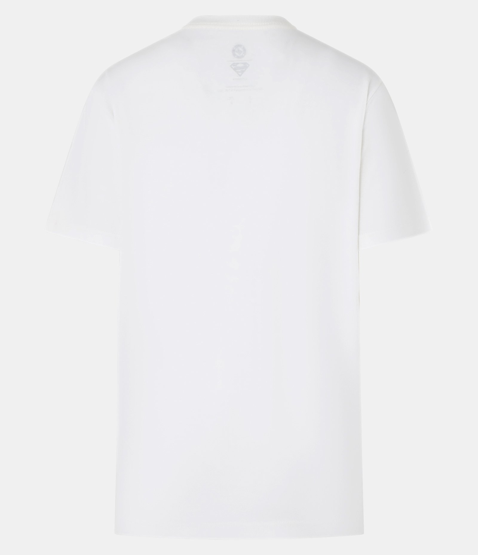 Camiseta Alongada em Algodão com Estampa Krypto Branco 5