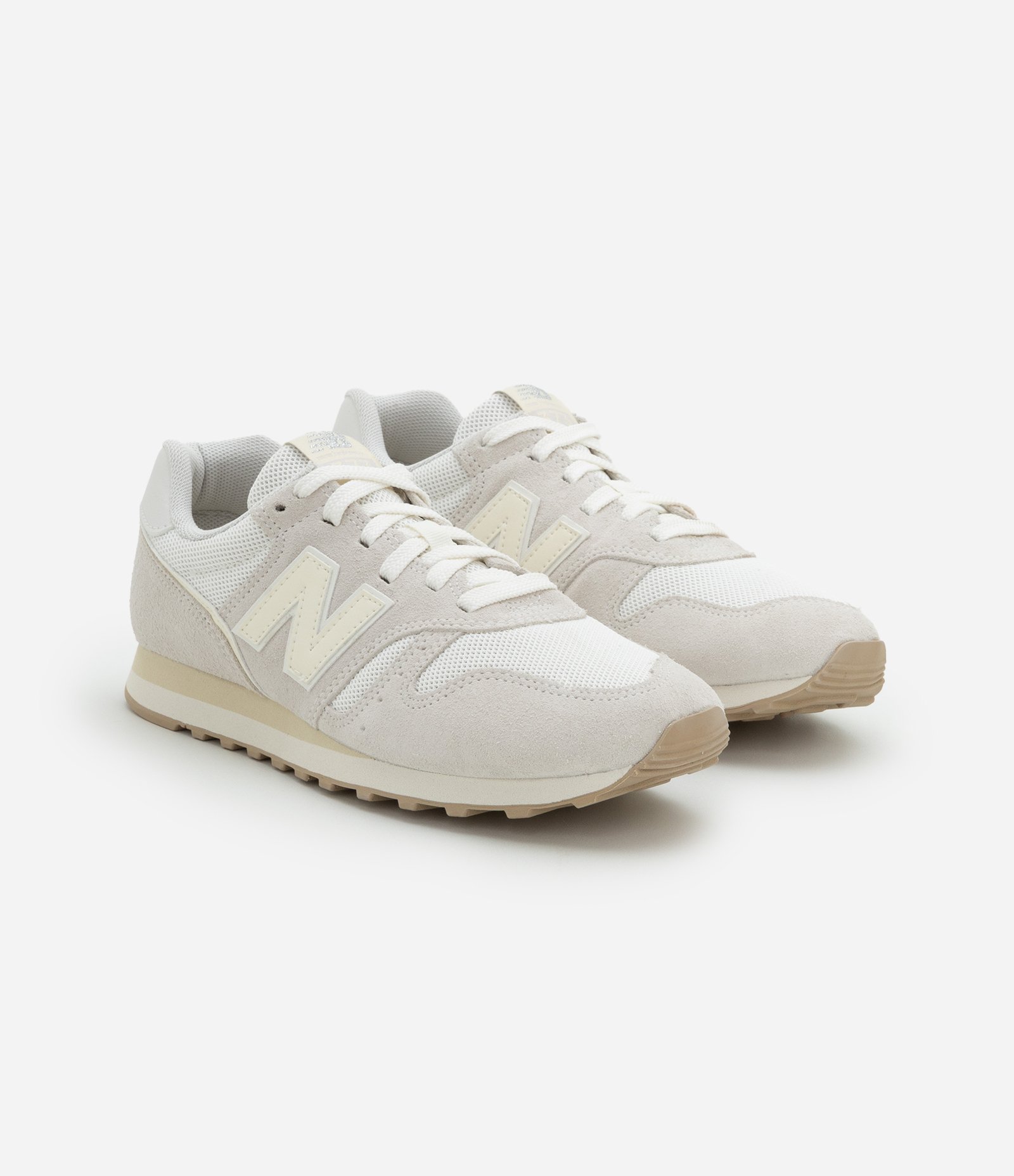 Tênis Jogging Retrô 373V2 em Couro New Balance Cinza 2