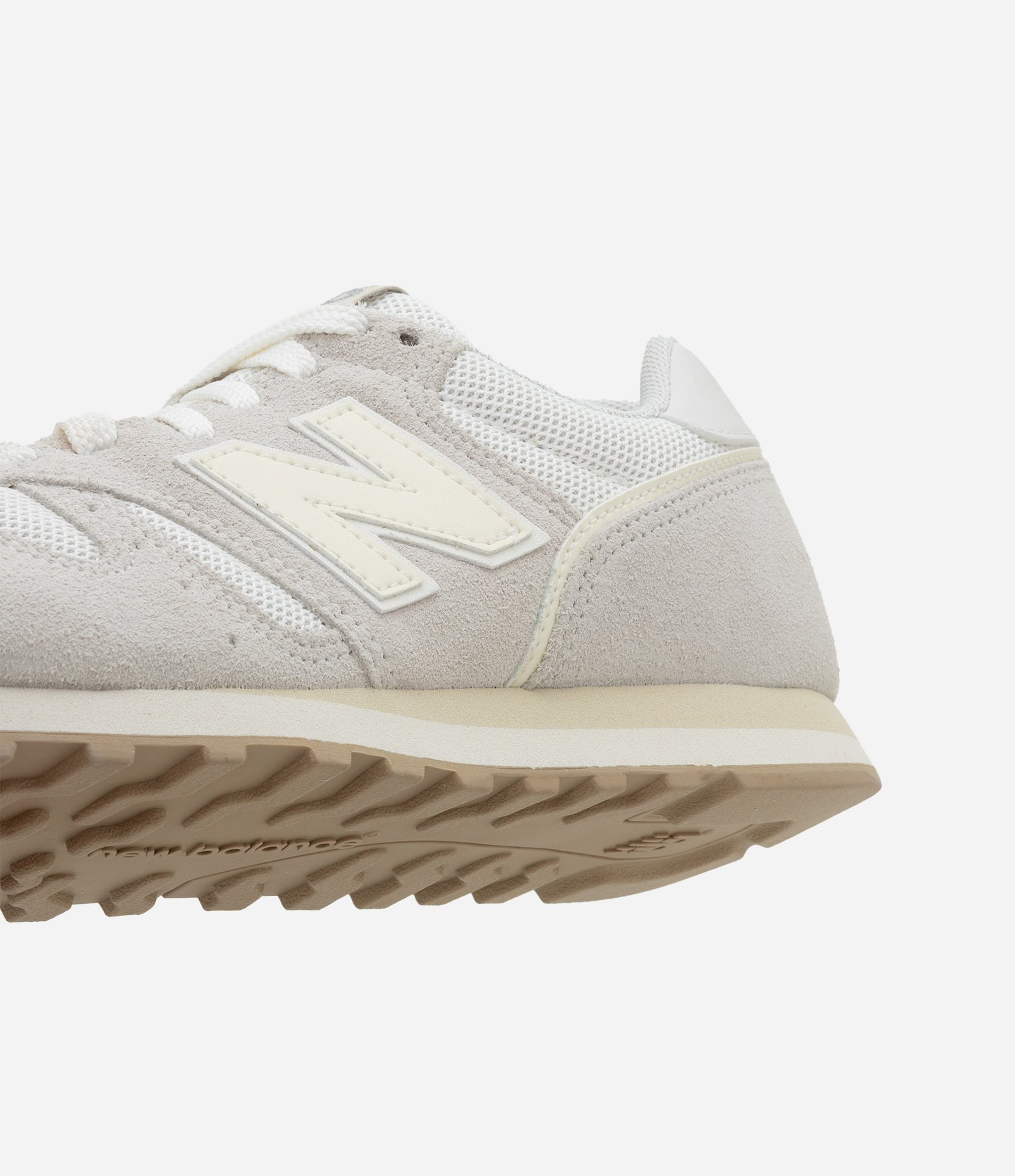 Tênis Jogging Retrô 373V2 em Couro New Balance Cinza 3