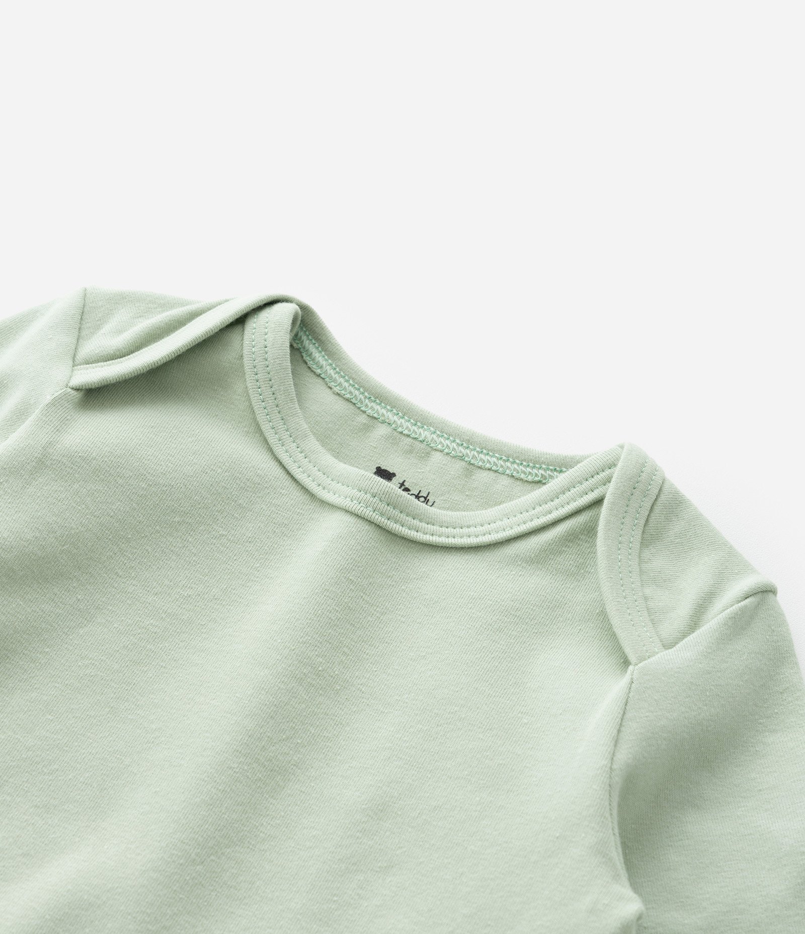 Body Infantil em Cotton Básico - Tam RN a 18 meses Verde 5