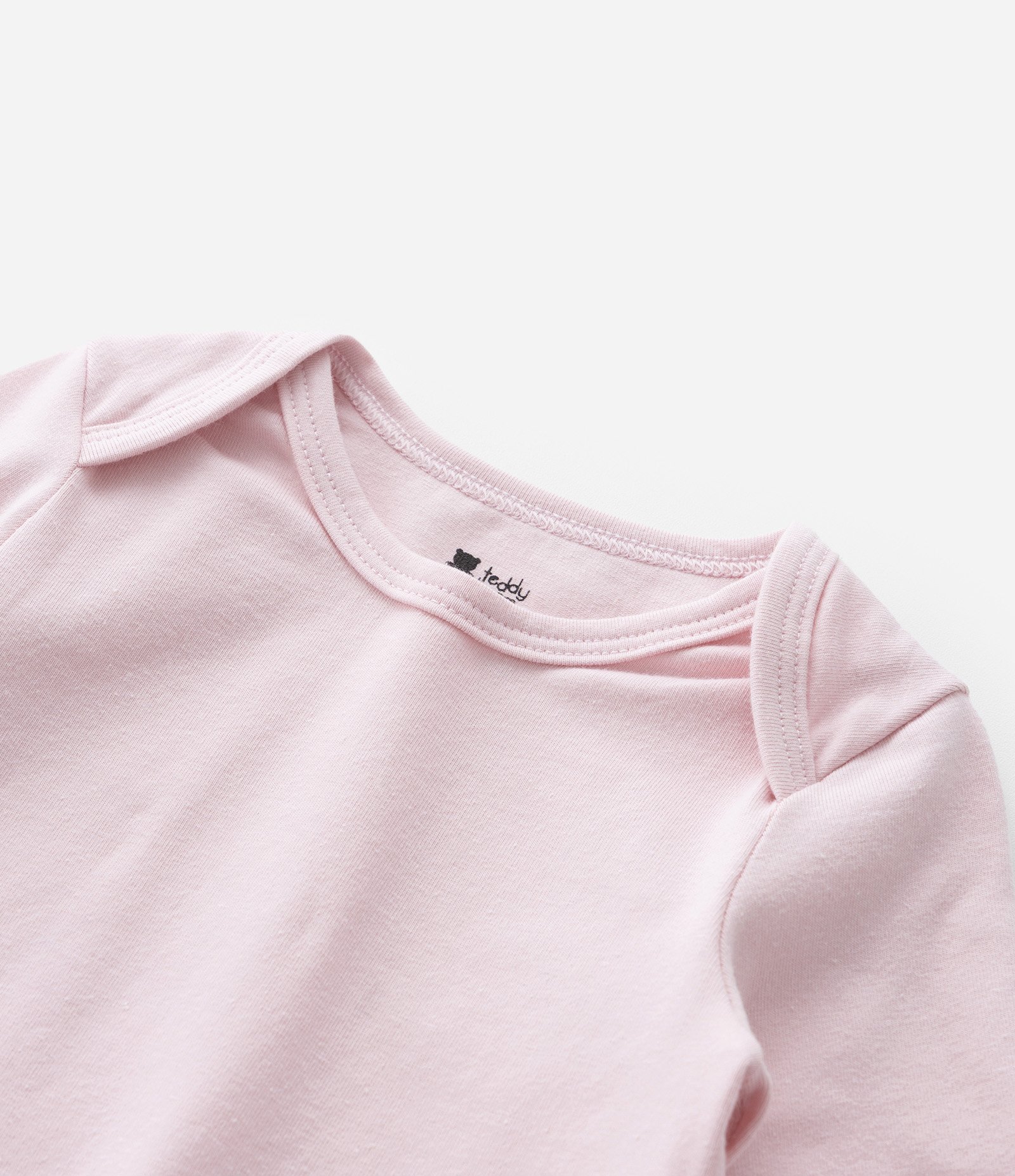 Body Infantil em Cotton Básico - Tam RN a 18 meses Rosa 5